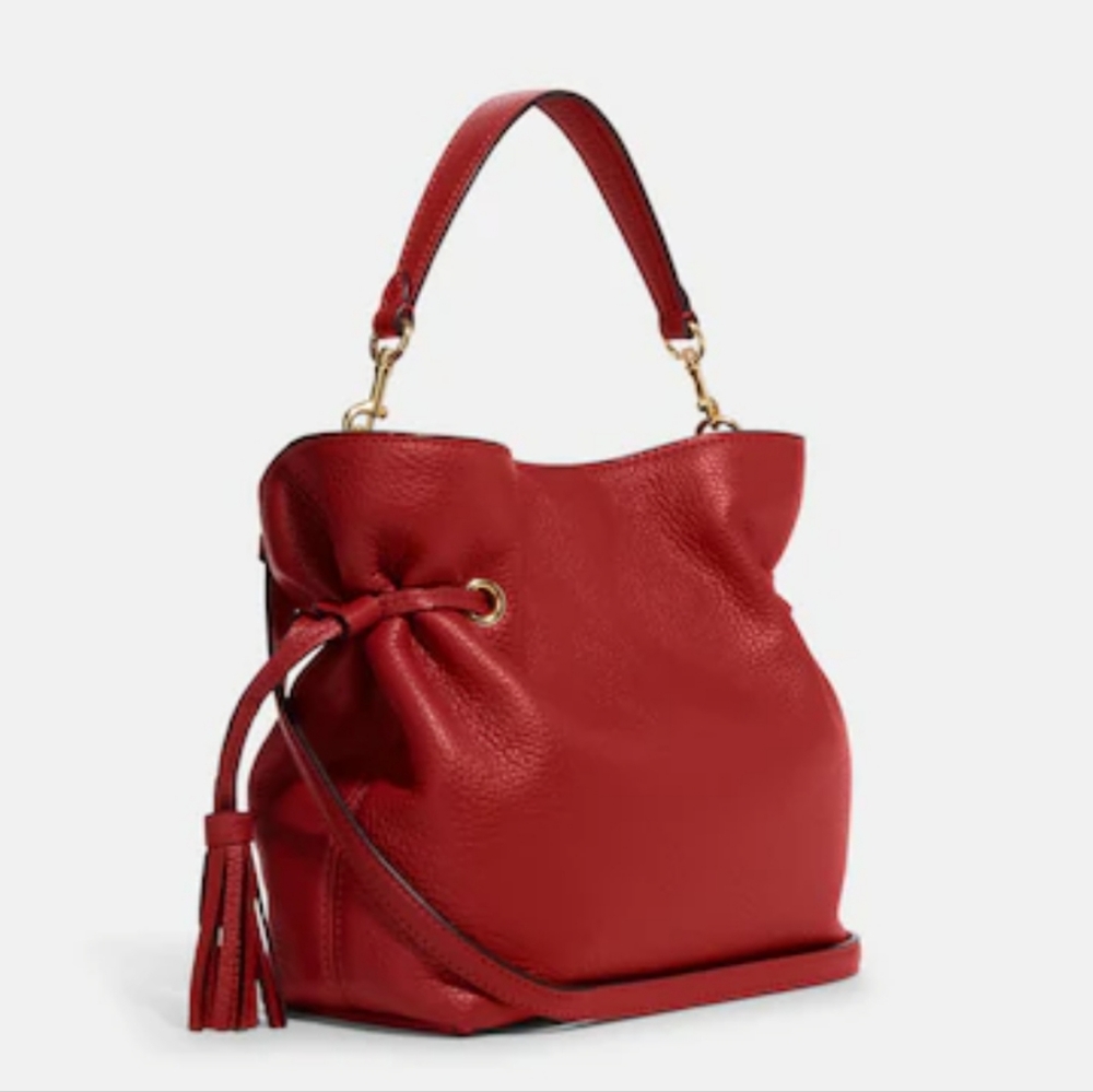 COPY - NWT Coach Leather Andy Satchel Red - Picture 3 of 6